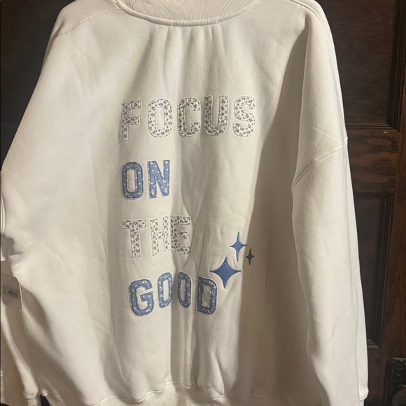 NWT Altar'd State White Textured Sweater, Size XXL - Picture 5 of 11